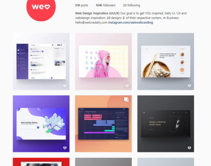 The 5 Best Instagram Pages to Follow about Web Design