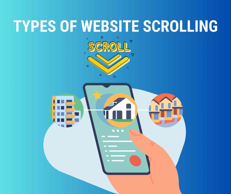 types of website scrolling