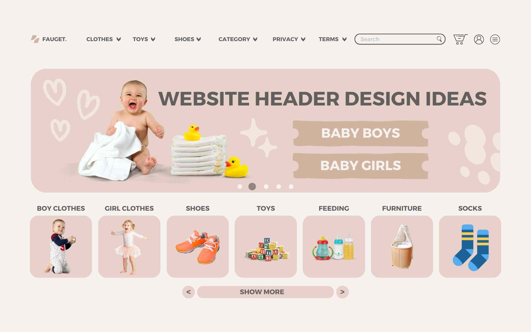 website header design ideas