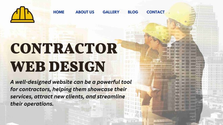 contractor web design