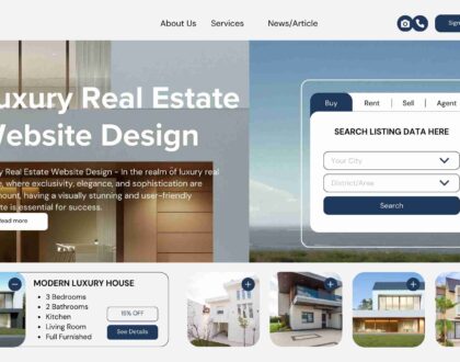 Luxury Real Estate Website Design
