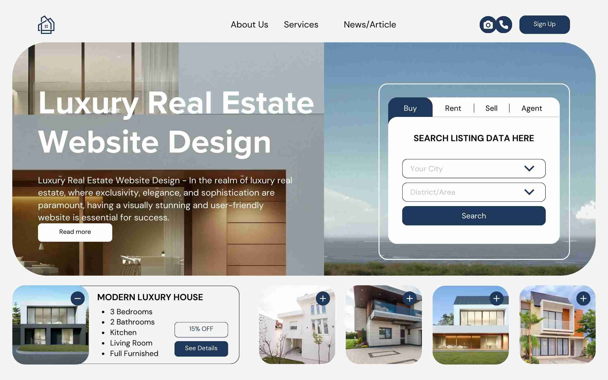 Luxury Real Estate Website Design